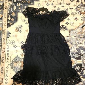 Navy lace dress
